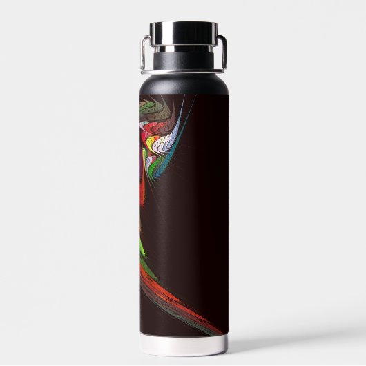 Chameleon Abstrakt Art Trinkflasche (Rückseite)