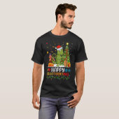 Chameleon Animal Happy Chameleon Hellothanksmas T-Shirt (Vorne ganz)