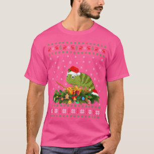 Chameleon Animal Lover Weihnachtsmannmütze Ugly Ch T-Shirt