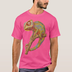 Chameleon Animal Motif Artwork Chameleon T-Shirt