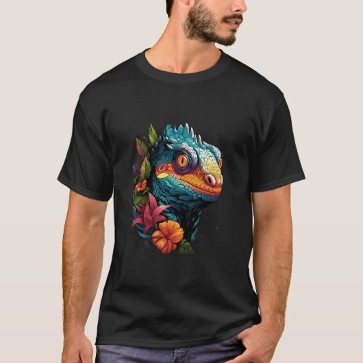 Chameleon Art Herren T-Shirt (Vorderseite)