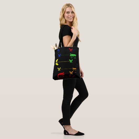 Chameleon Art, Rainbow Chameleon Tasche Shopping B (Am Model)
