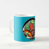 Chameleon Art Zeichnend Kaffeetasse (Vorderseite Links)
