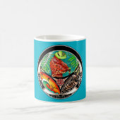 Chameleon Art Zeichnend Kaffeetasse (Mittel)
