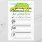 Chameleon Baby Animals Name Game (Vorderseite)