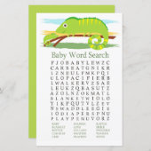 Chameleon Baby Shower Word Search Game (Vorne/Hinten)