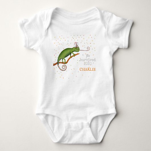 Chameleon Baby Strampler (Vorderseite)