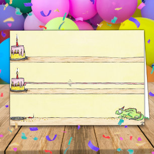 CHAMELEON BIRTHDAY Grußkarte von Nicole Janes Karte