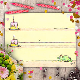 Chameleon Birthday Postkarte