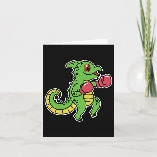 Chameleon Boxing Karte (Vorderseite)