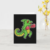Chameleon Boxing Karte (Gelbe Blume)