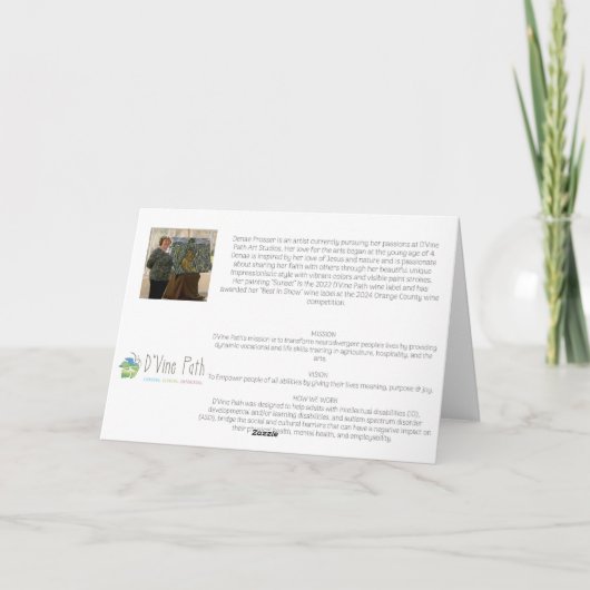 Chameleon Card Dankeskarte (Rückseite)