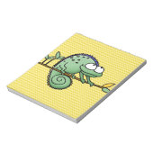 Chameleon Cartoon Lizard Niedlich Notizblock (Rotiert)