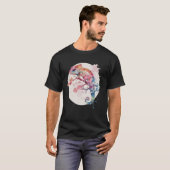 Chameleon Cherry Blossom Japanese Sakura Reptile T-Shirt (Vorne ganz)