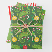 Chameleon Christmas Geschenkpapier Set (Beispiel)