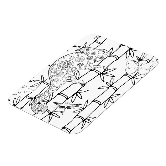 Chameleon Doodle Magnet (Linke Seite)