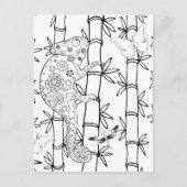 Chameleon Doodle Postkarte (Vorderseite)