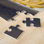 Chameleon Eating Spaghetti AI generierte Kunst Puzzle (Seite)