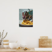 Chameleon Eating Spaghetti Poster (Küche)