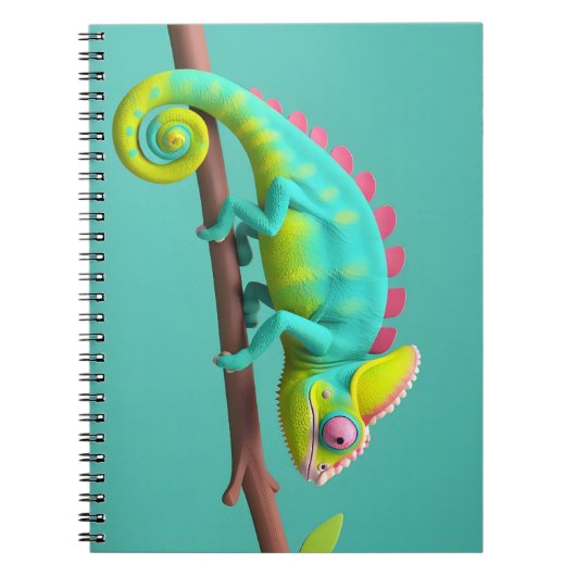 Chameleon, Eidechse Notizblock (Vorderseite)