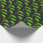 Chameleon Exotic Reptile Muster Geschenkpapier (Ecke)