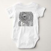 Chameleon Face Baby Strampler (Rückseite)