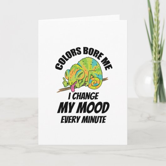 Chameleon - Farben langweilig Karte (Vorderseite)