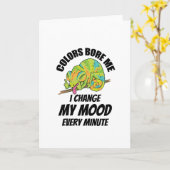 Chameleon - Farben langweilig Karte (Gelbe Blume)