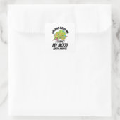 Chameleon - Farben langweilig Quadratischer Aufkleber (Tasche)