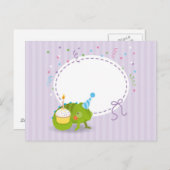 Chameleon Geburtstag Postkarte (Vorne/Hinten)