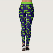 Chameleon Green und Blue Gemustert Leggings (Rückseite)