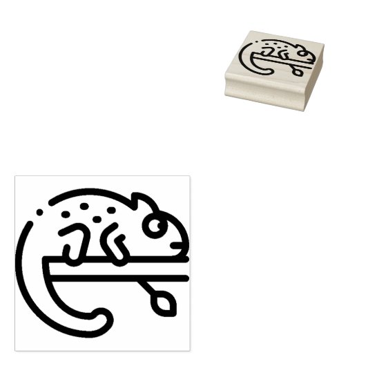 Chameleon Gummistempel (Stempel)