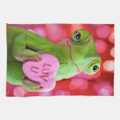 Chameleon Heart (Luv U) Geschirrtuch (Horizontal)