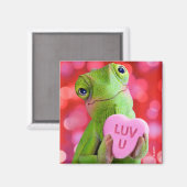 Chameleon Heart (Luv U) Magnet (Vorderseite/Rückseite)