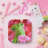 Chameleon Heart (Luv U) Pappteller (Party)