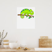 Chameleon Illustration Poster (Küche)