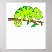 Chameleon Illustration Poster (Vorne)