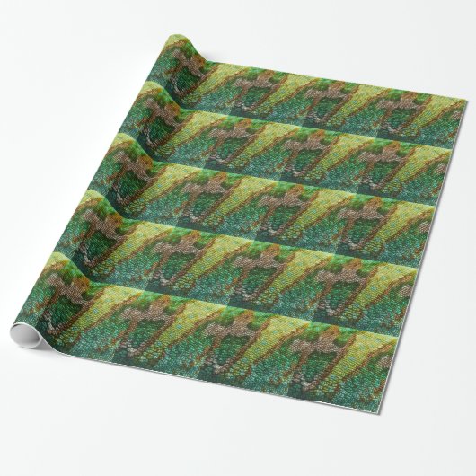 CHAMELEON IMITAT HAUTTEXTON GESCHENKPAPIER (Ungerollt)