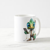 Chameleon in einer Krawatte Kaffeetasse (VorderseiteRechts)