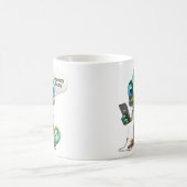 Chameleon in einer Krawatte Kaffeetasse (Mittel)