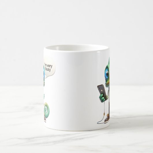 Chameleon in einer Krawatte Kaffeetasse (Mittel)