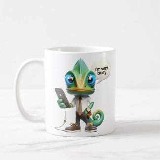 Chameleon in einer Krawatte Kaffeetasse