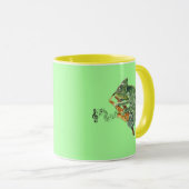 Chameleon Jazz Saxophon Tasse (VorderseiteRechts)