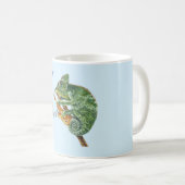 Chameleon Jazz Saxophone Music Individuelle Name Kaffeetasse (VorderseiteRechts)