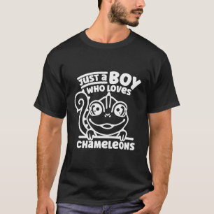 Chameleon Just A Boy, der Chameleons Lizard Liebe T-Shirt