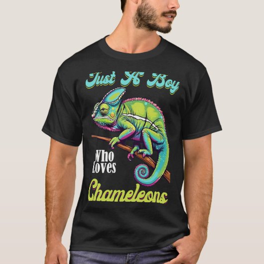 Chameleon Just A Boy, der Chameleons T - Shirt Lie (Vorderseite)