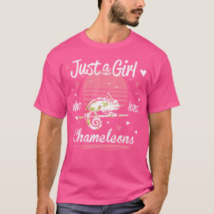 Chameleon Just A Girl Who Lieben Chameleons T-Shirt