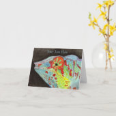 Chameleon Karte (Gelbe Blume)