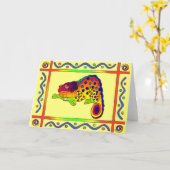 Chameleon Karte (Gelbe Blume)