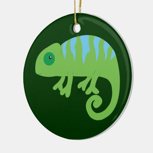 Chameleon Keramik Ornament (Links)